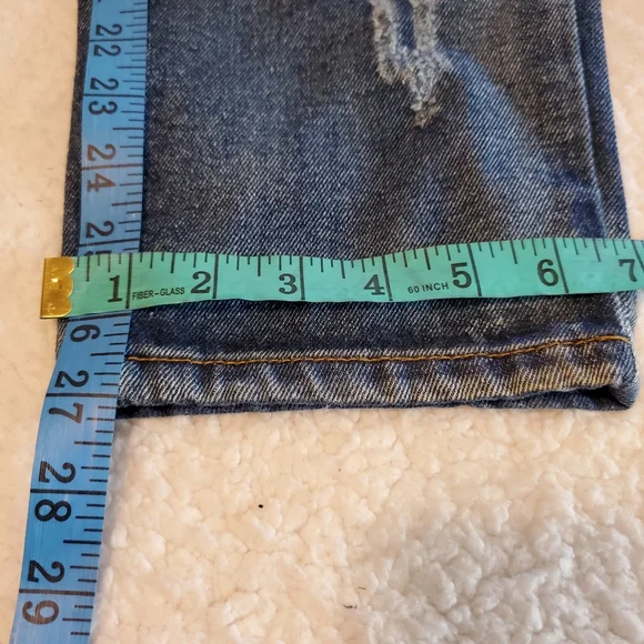 NWT Sadie & Sage Anthropologie Brand Distressed Patch Jeans S8ze Small - Picture 10 of 12